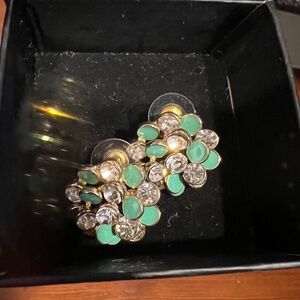 Kitsy Lane - Rhinestone Enamel Earrings